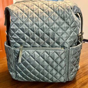 NEW! Tommy Bahama Green Quilted Backpack Diaper Laptop Bag
